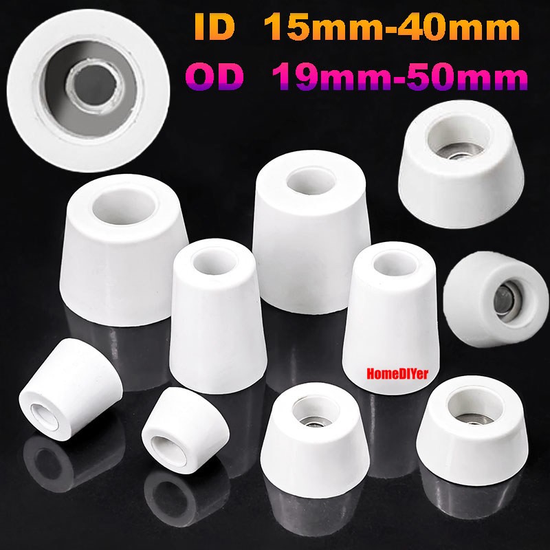 White Rubber Feet Pads With Washer Rubber Bumper Anti-Vibration Foot Pad Damping
