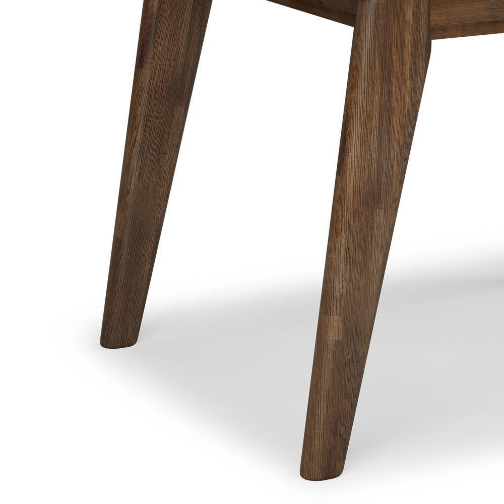 Wright End Table Rustic Natural Aged Brown – WyndenHall: Solid