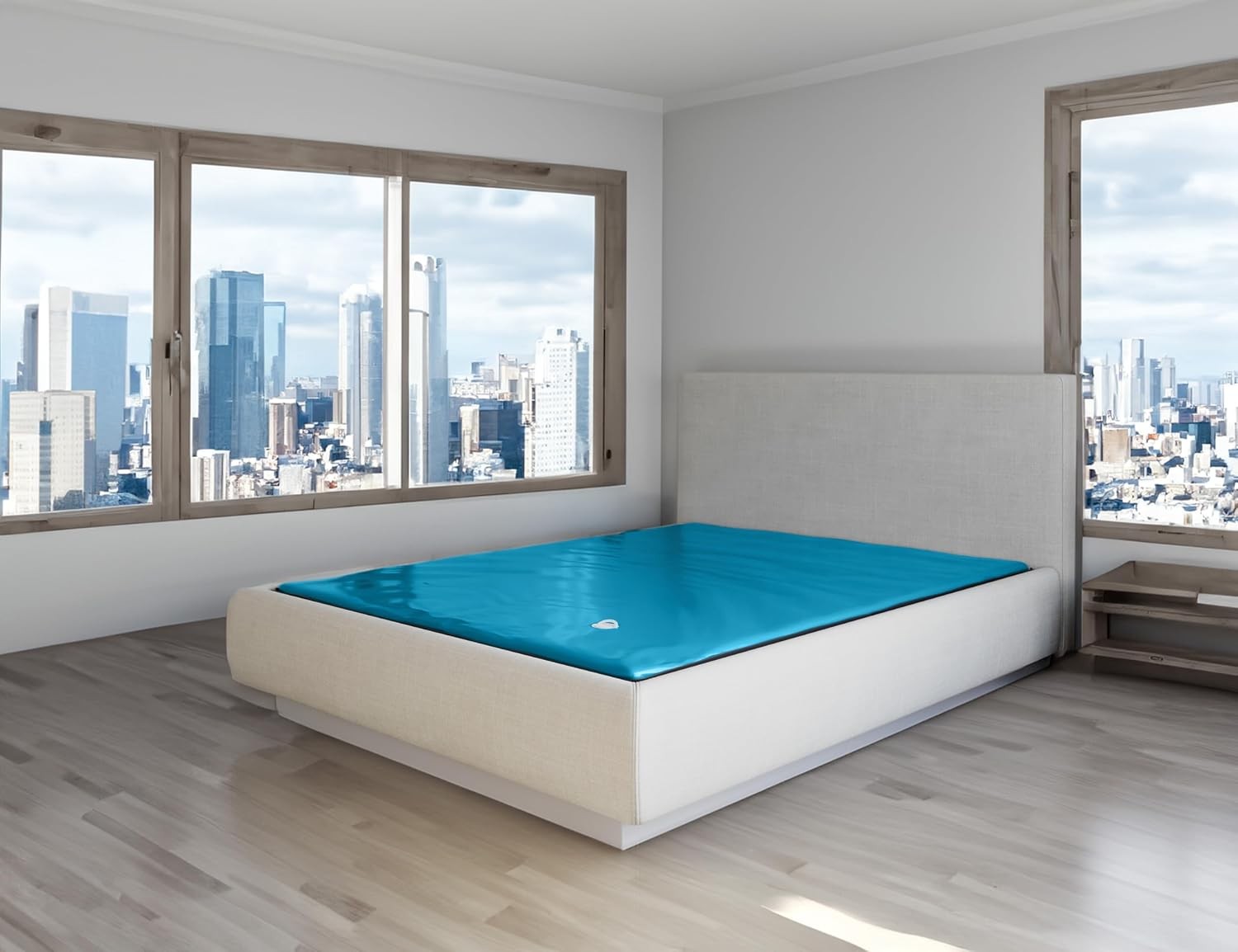 FREE-FLOW, Queen Size, Waterbed Hardside Mattress Bundle, Includes Fill & Drain