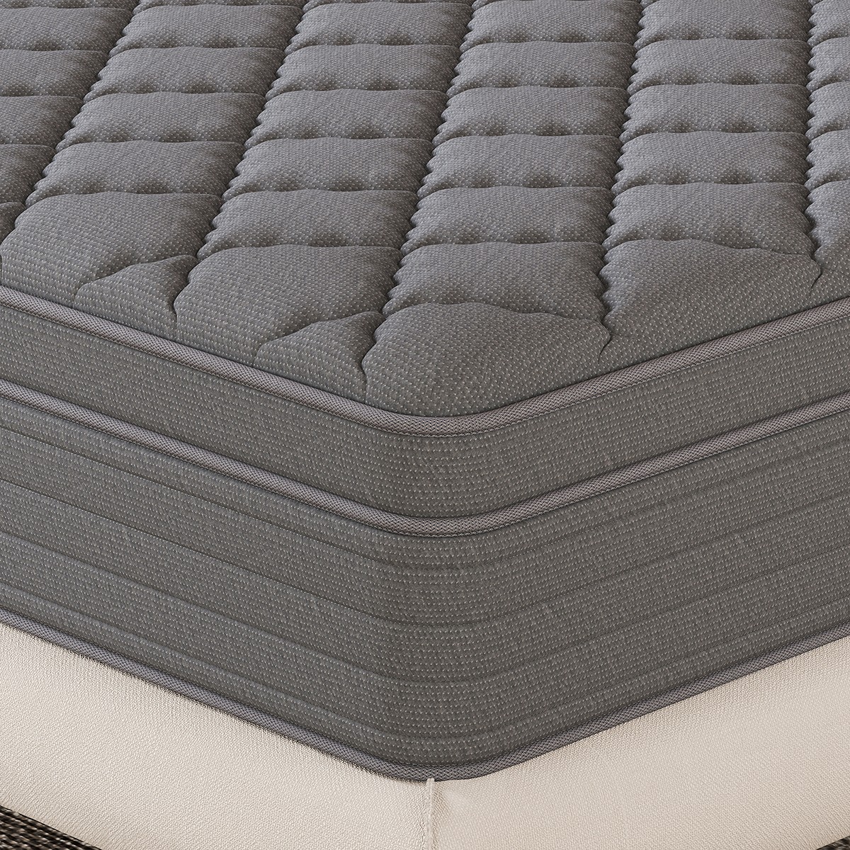 12″ King Hybrid Mattress in a Box Gel Memory Foam Individual Coil Medium Firm