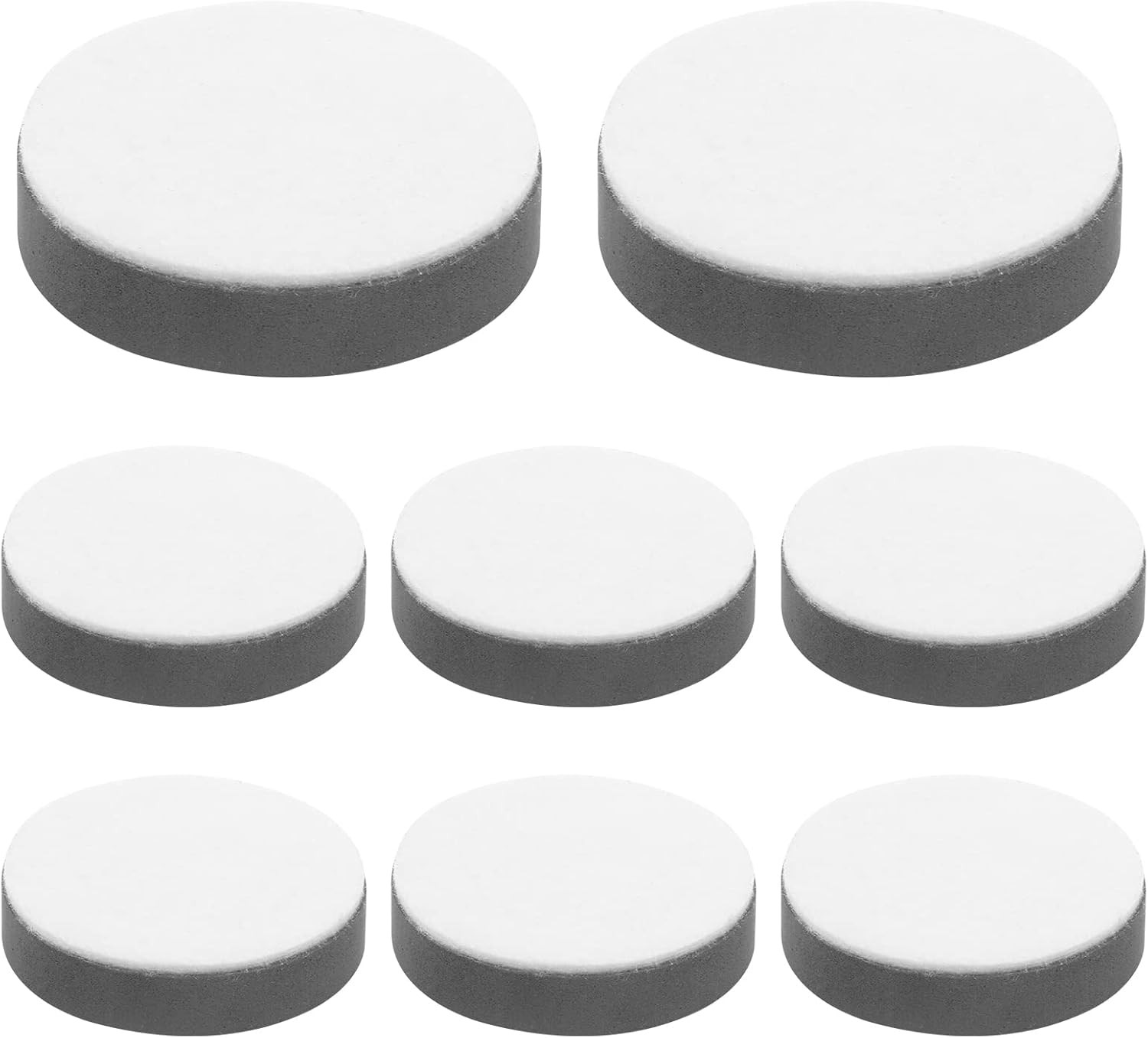8 Pcs Self-Adhesive Furniture Bed Risers, Black | round Table Risers, Adds 1/2″