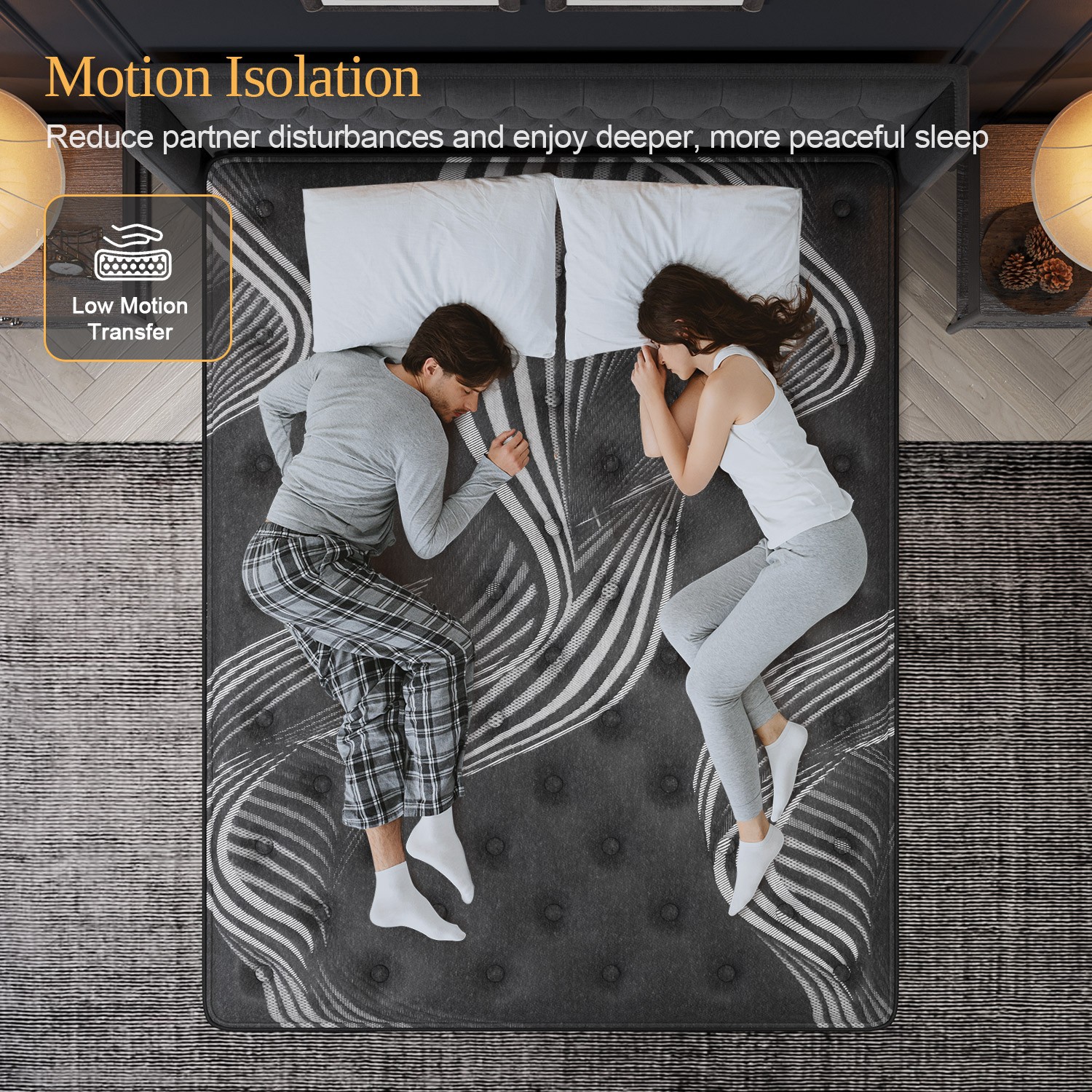 12″ 14″Twin Full Queen King Size Gel Memory Foam Spring Mattress In A Box