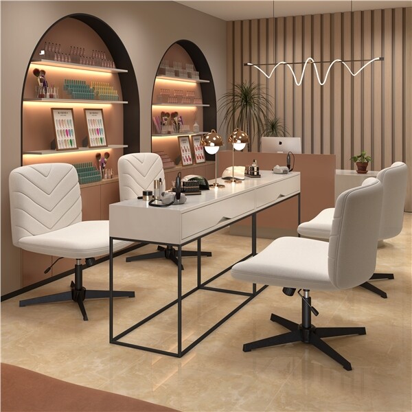 Wide Criss Cross Chair Comfy Armless Swivel Desk Chair for Home Office Bedroom