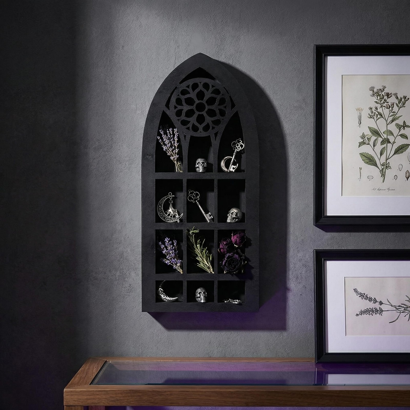 1 PC Wall Display Shelf Modern Church Window Design Gothic Room Decor