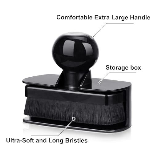 2pcs Large Car Tire Shine Applicator,Vegan Tire Shine Brush – 1 Black & Black