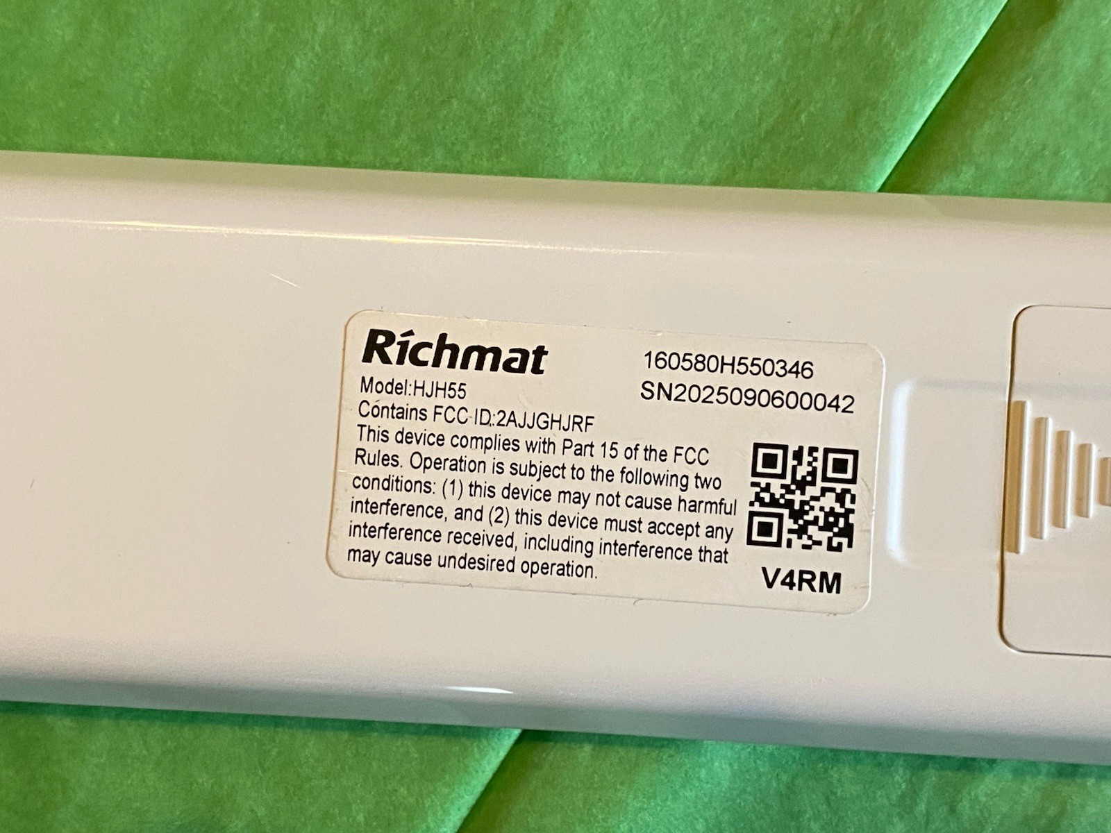 Adjustable Bed Richmat Wireless HJH55 Remote and HJC18 Control Box Replacement