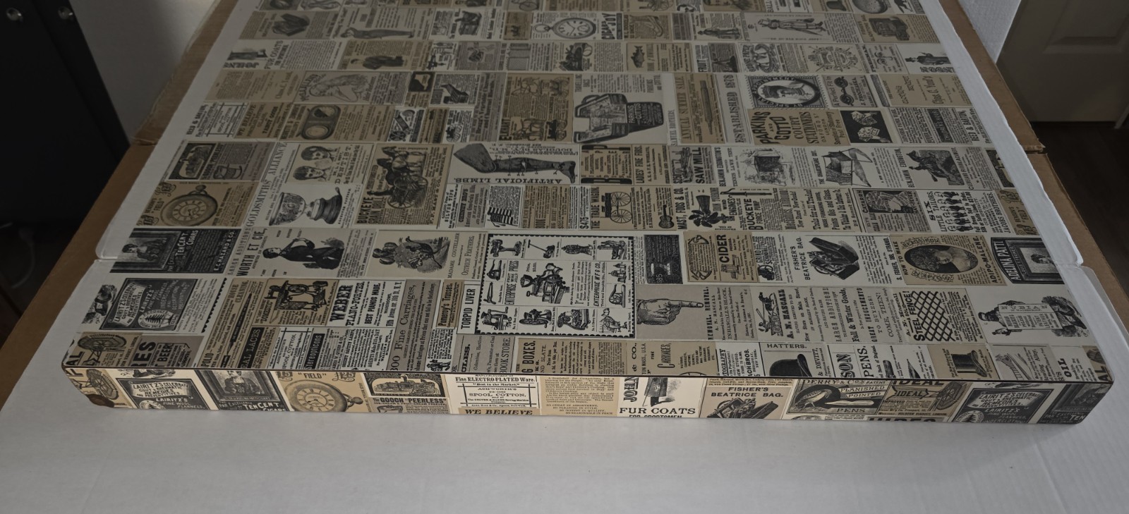 WENDY’S 30″ Newsprint Table VTG ORIGINAL 1st Gen BANNED 1970s VG w/o Base RARE!