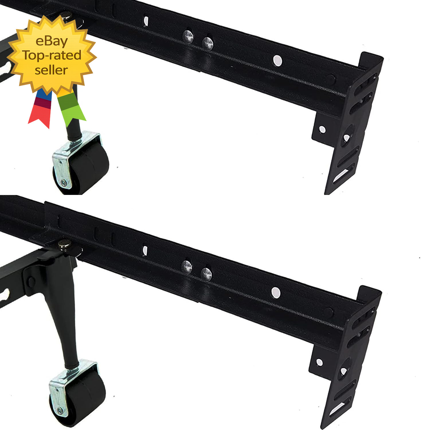 Bed Frame Footboard Extension Brackets Set Attachment Kit Bolt-On