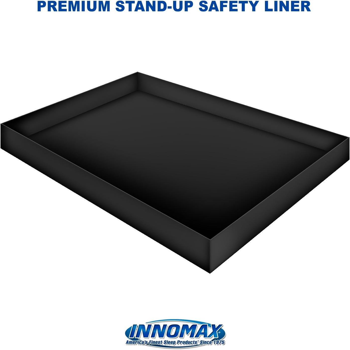 InnoMax Premium Stand-Up Waterbed Safety Liner, King King, Black