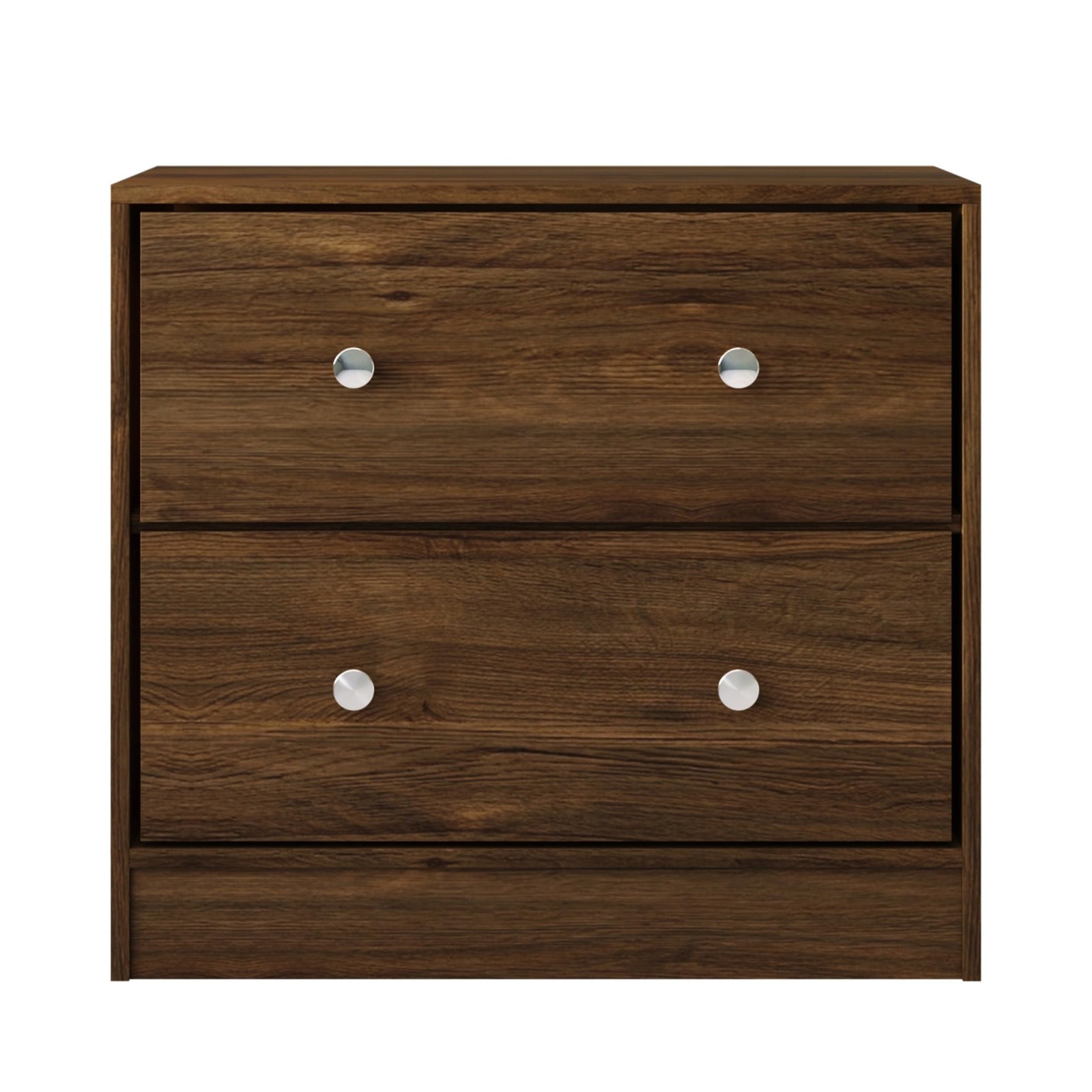 HOME DESIGN Altoona 3-Piece Bedroom Set with Dresser and Two Nightstands, Brown