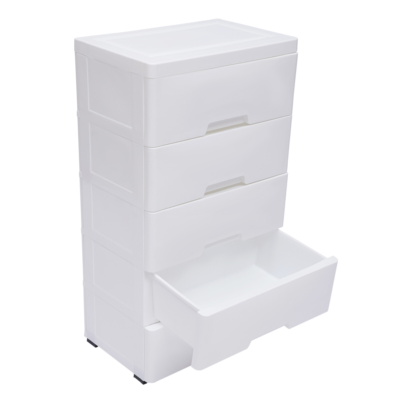 5 Drawers Plastic Storage Cabinet Detachable Drawer Tower Case Clothes Organizer