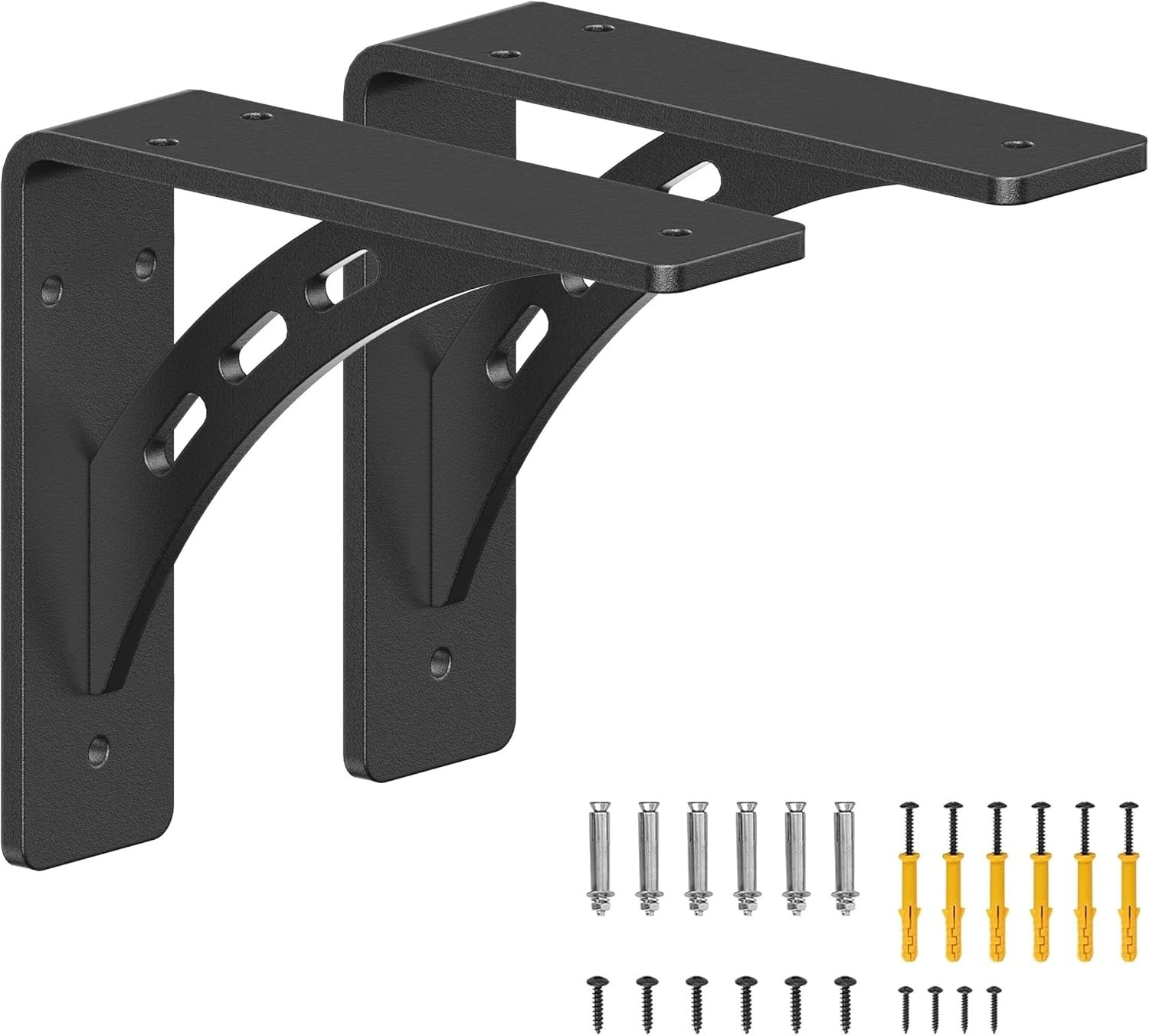 Heavy Duty Shelf Brackets Max Load 1100 Lbs Premium Alloy Metal Mantel (Set