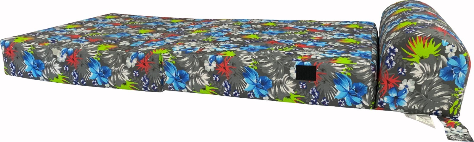Tropical Flower Blue 6x32x 70 Sleeper Chair Folding Foam Bed, Studio Beds