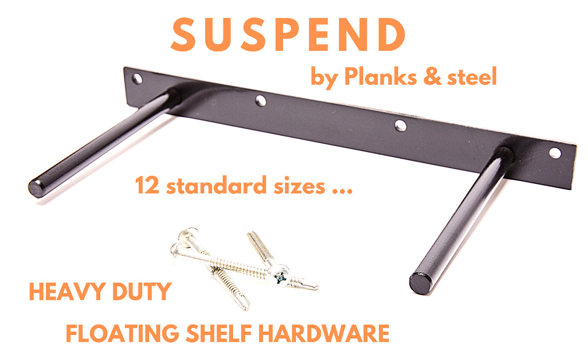 Floating Shelf Hardware 37″ for 38″ to 45″ shelves