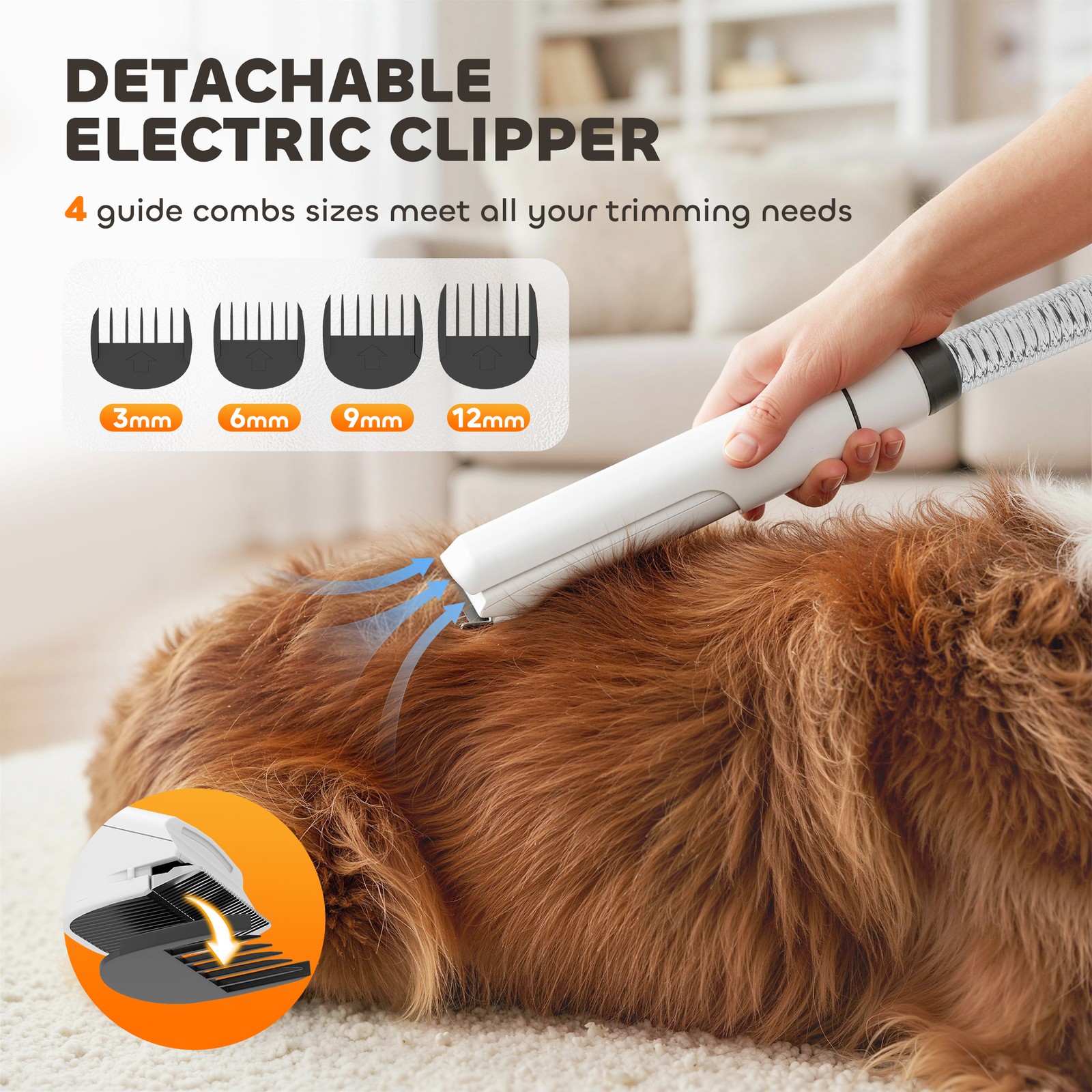 5 in 1 Dog Grooming Vacuum & Dryer w/ Clipper