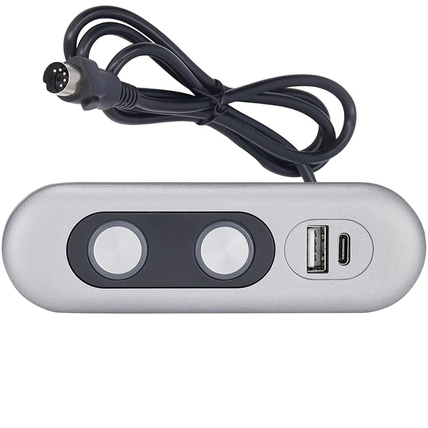 2-Button 5-Pin Round Plug Recliner Manual controller,with USB A and C Ports