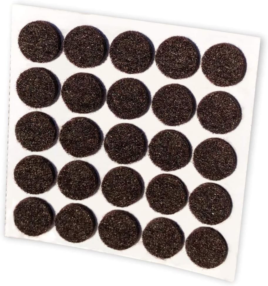 168pk Rok Hardware 3/8 Self Adhesive Felt Pads Brown