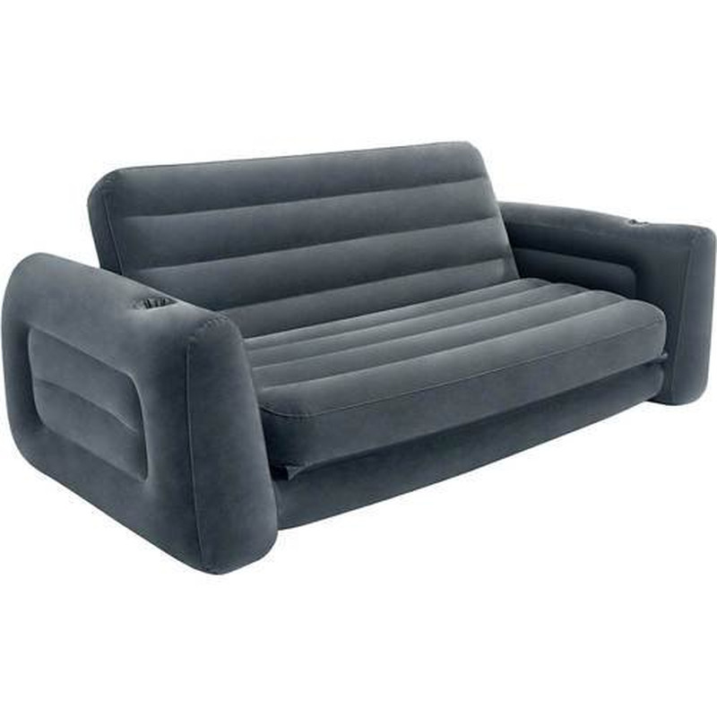 Inflatable Couch Blow Up Sofa Camping Chair Lounge Easy Pull Out Bed Queen Size