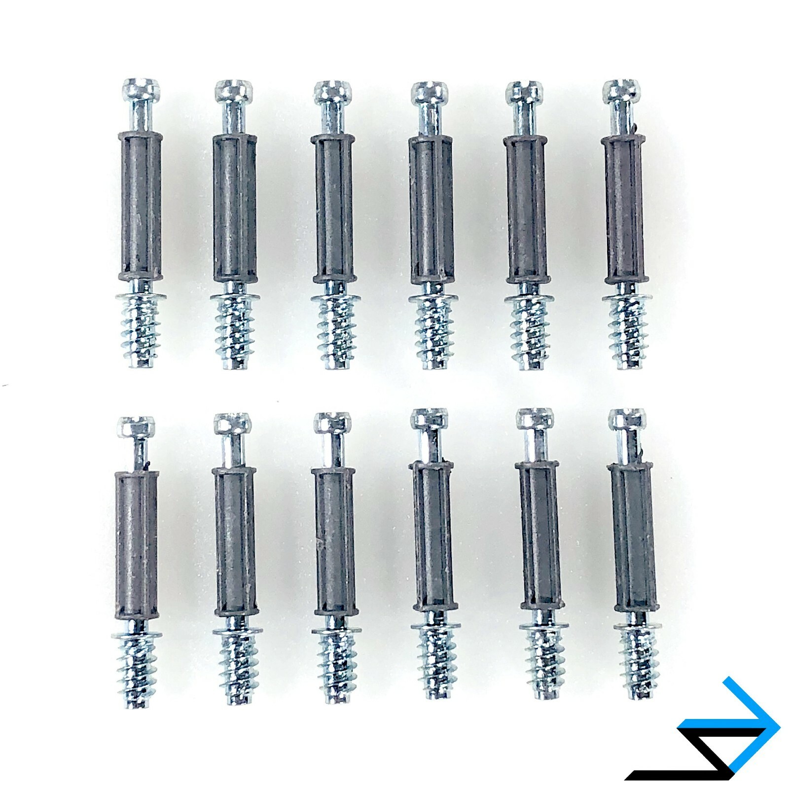 12 x Replacement Cam Lock Screws for IKEA 118331 (BILLY, BRIMNES, HEMNES, MALM)