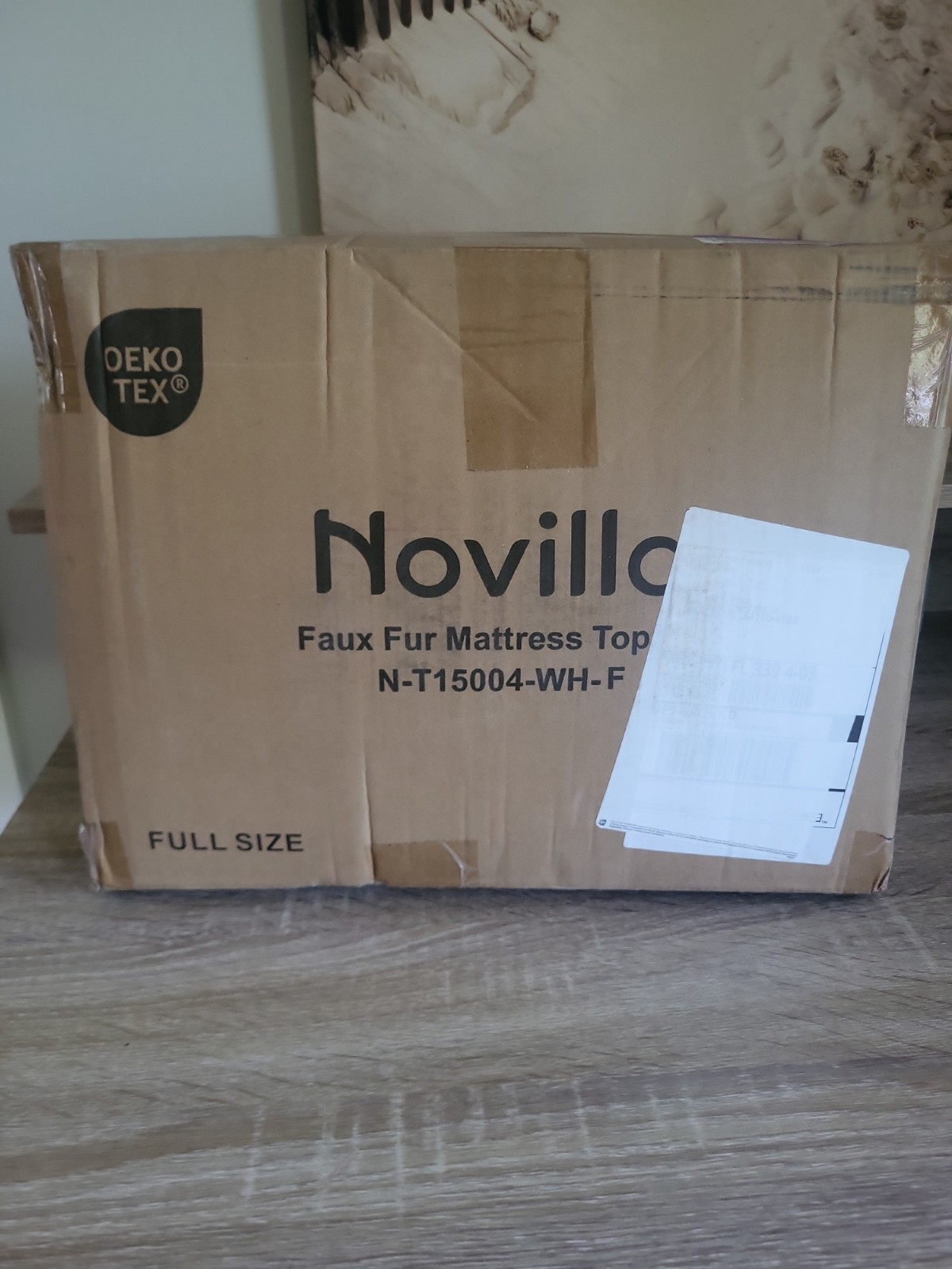 Novilla Fleece Mattress Topper Full, Warm Sherpa Deep Pockets