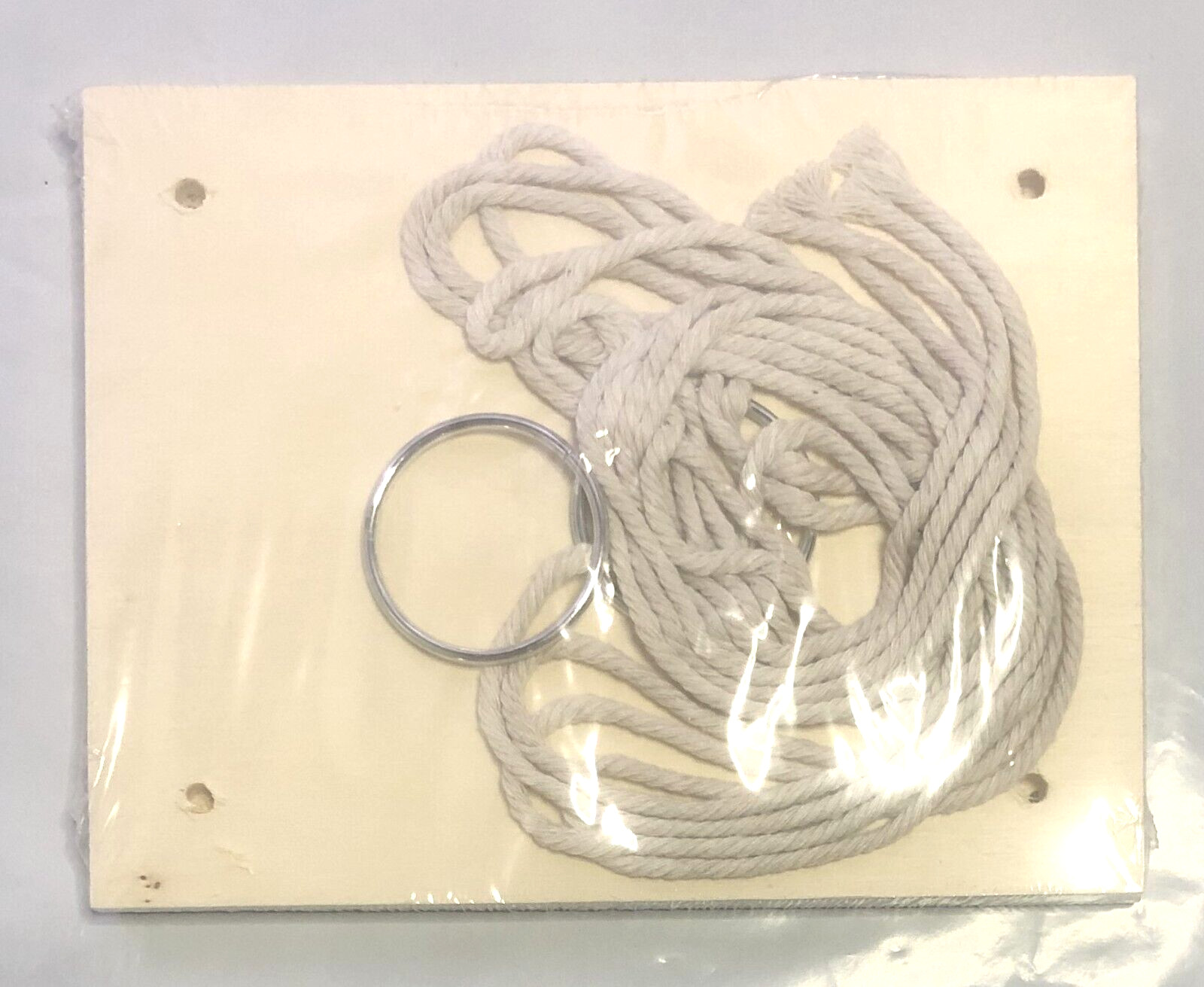Small Decorative Hanging Wall Shelves with Rope 2 Pack 6.75×5.25″ Floating Shelf