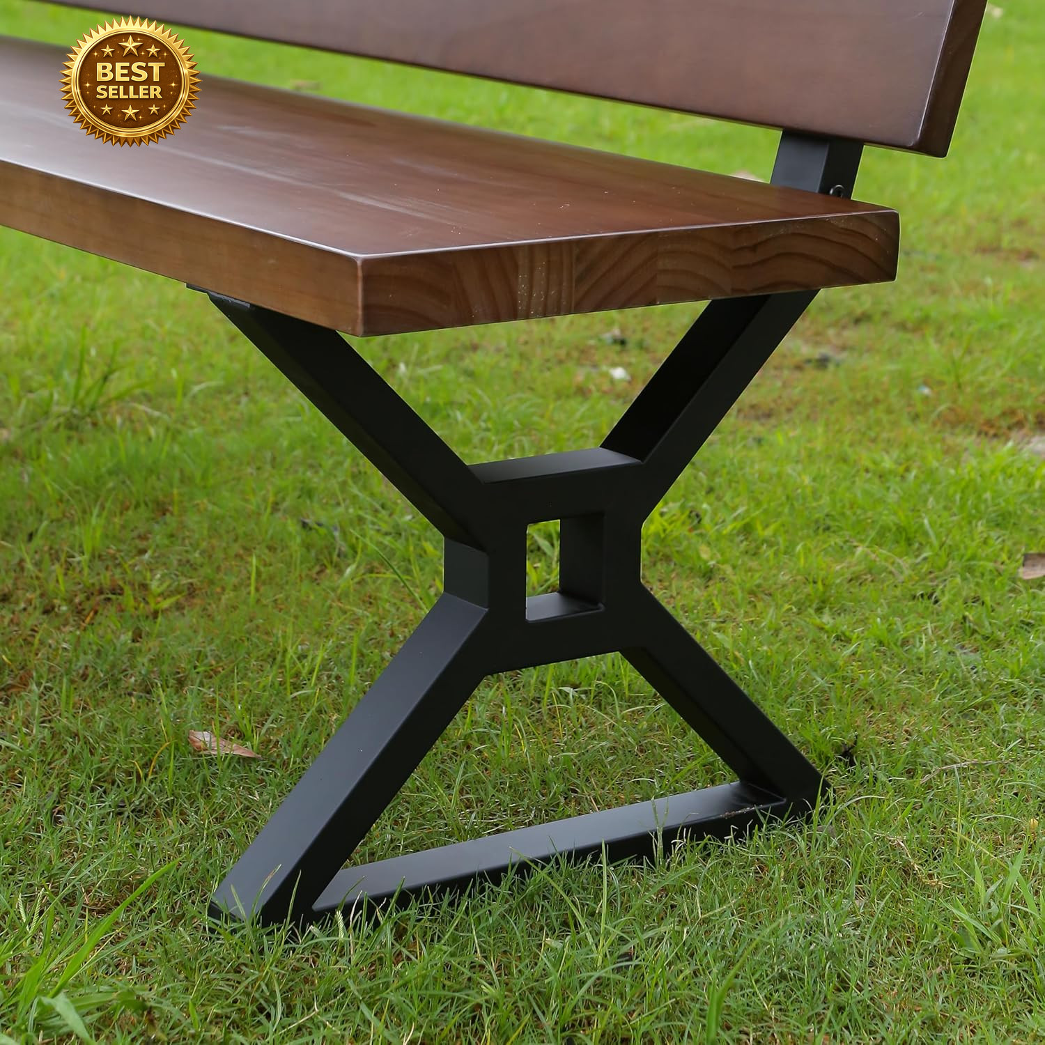 16in Metal Bench Legs Set of 2 Heavy Duty Steel Backrest Bracket DIY Furniture