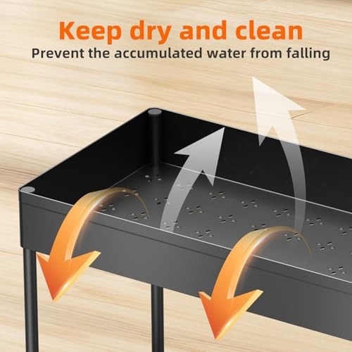 Under Sink Organizer 2 Pack – Sink Pull-Out Sliding Storage – 2 Pack Black
