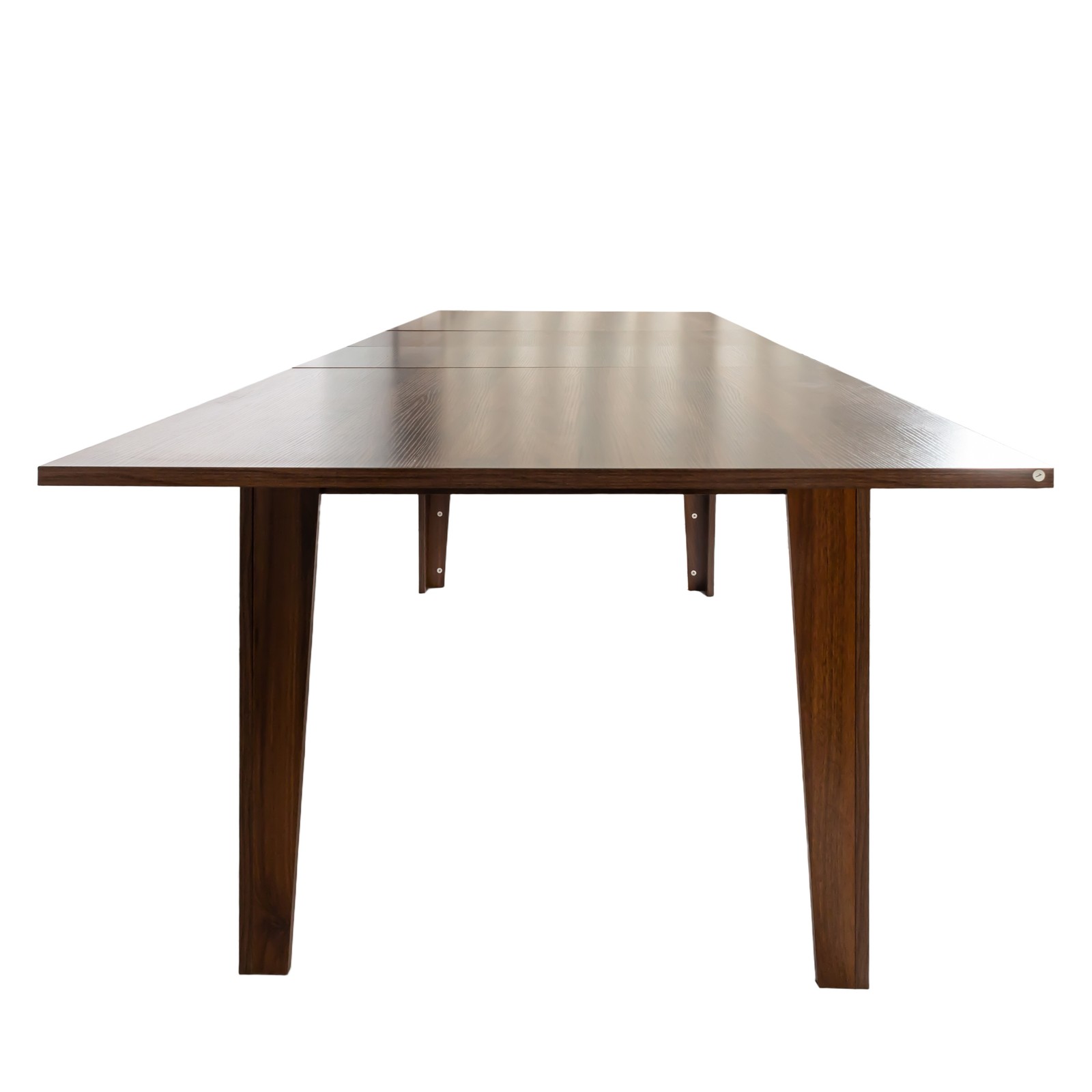 106″ Extendable Dining Table Large Kitchen Table Walnut Wood Modern