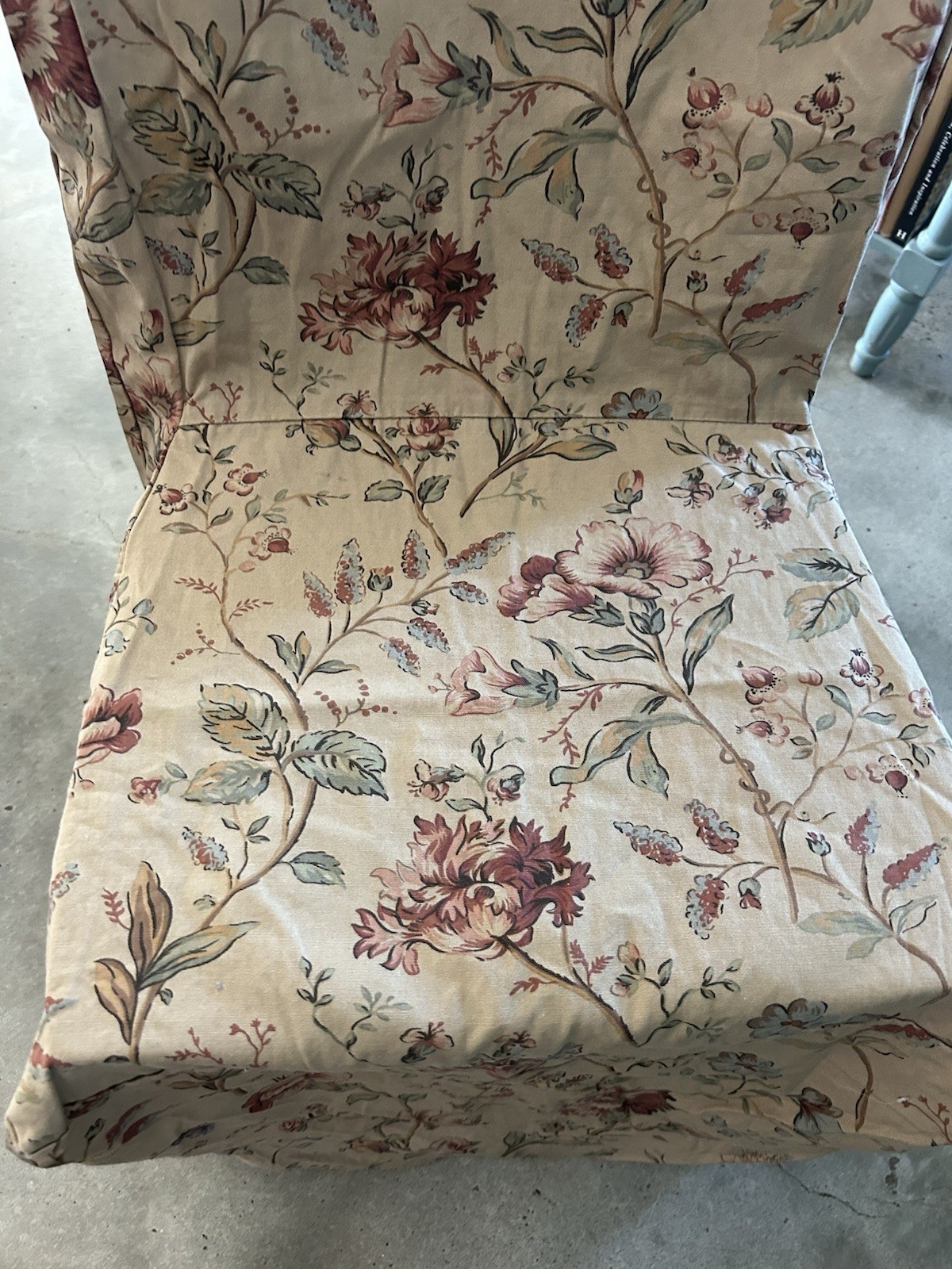 Pottery Barn Megan Sierra Floral Chair Slipcover 100% Cotton VGUC
