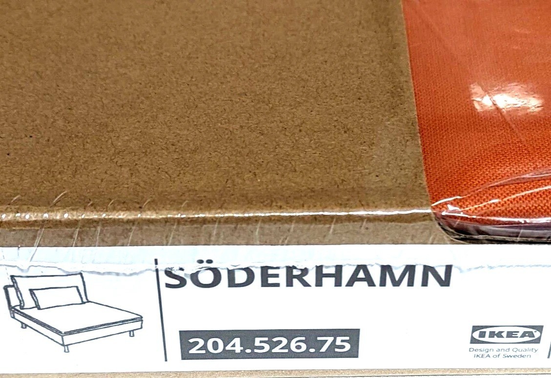 Ikea SODERHAMN One (1) Seat Section Cover Slipcover SAMSTA ORANGE New! Sealed!