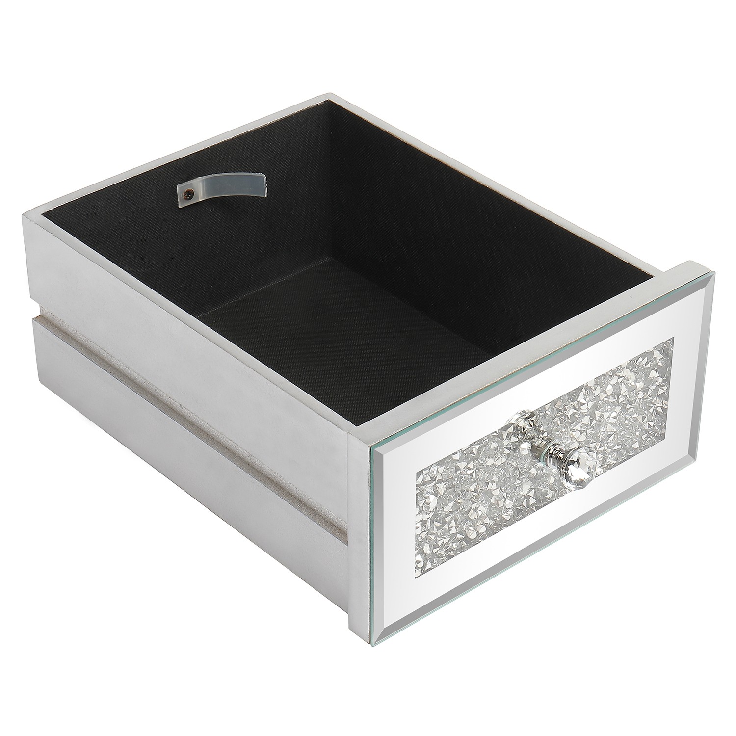 Mirror Surface Broken Glass 3 Pumping Computer Desk Vanities & Makeup Table