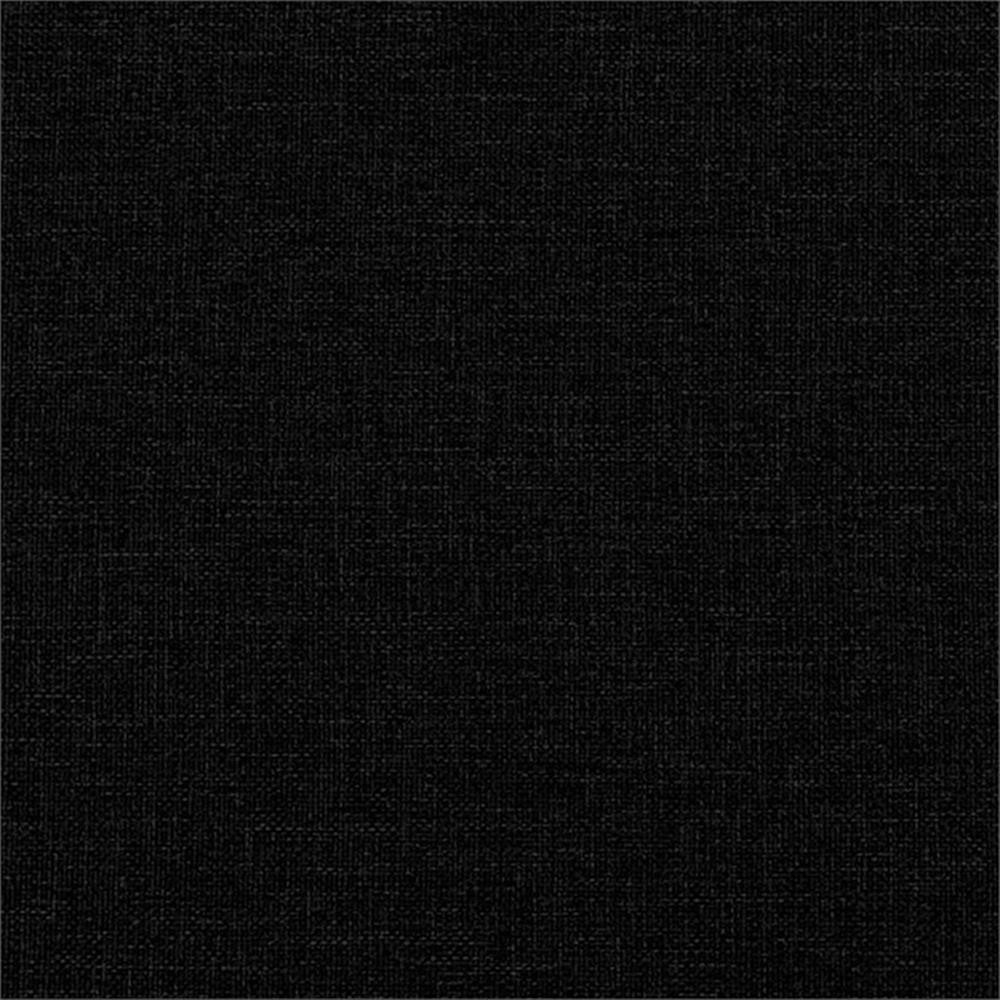 Pemberly Row Modern Fabric Polyester Chesterfield Sofa in Black