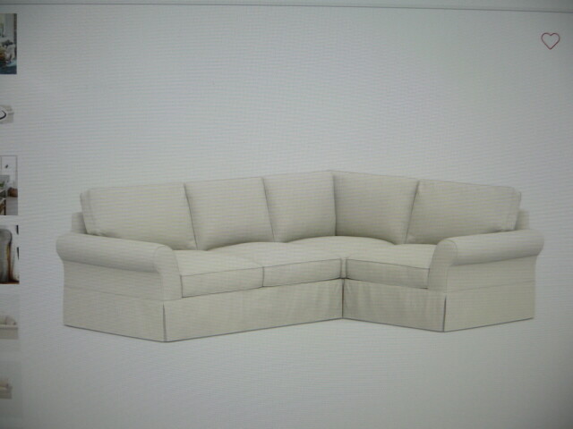 Pottery Barn Basic Sectional sofa slipcover Washed Linen cotton Ivory IMPERFECT