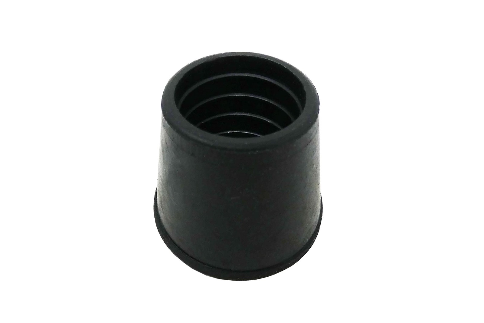 8766E Leg Tips 1-1/2-Inch Inside Diameter Rubber Chair Leg Caps, 12 Pack, Black