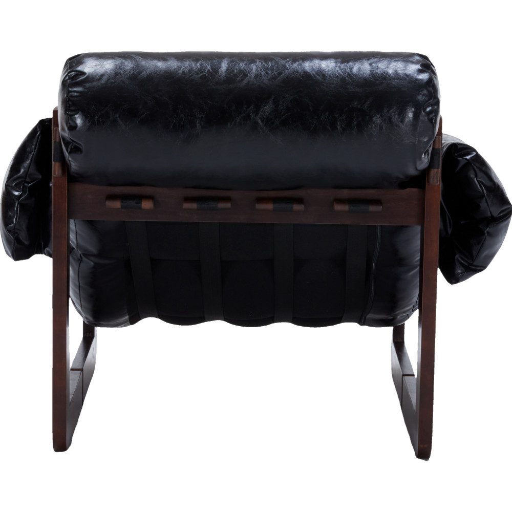 Medieval Modern Style Lounge Chair,removable Armrests,oil Wax Leather Sofa Chair