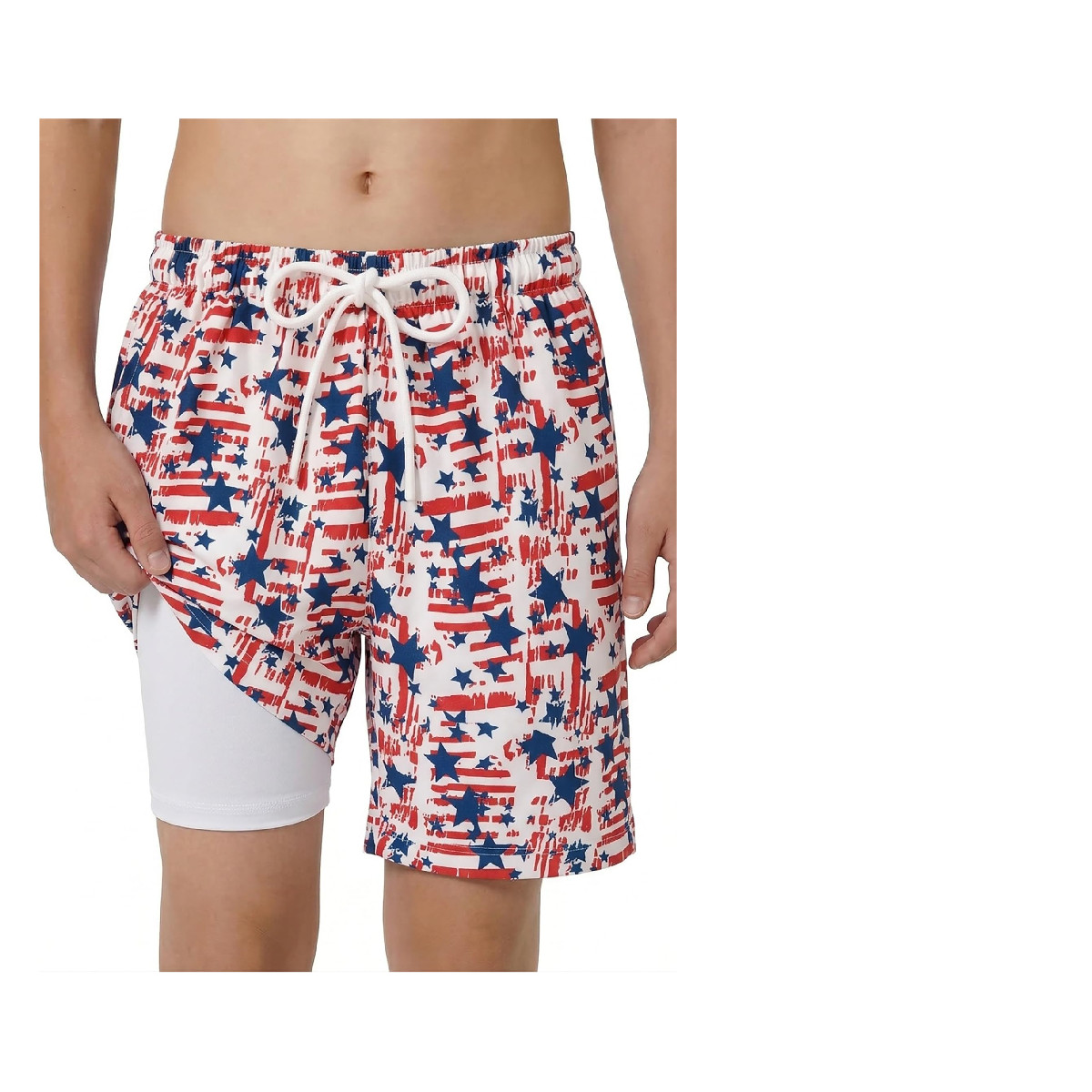 Arshiner Boys Swim Trunks Compression Liner Quick Dry Bathing Suit Stretch 2 In