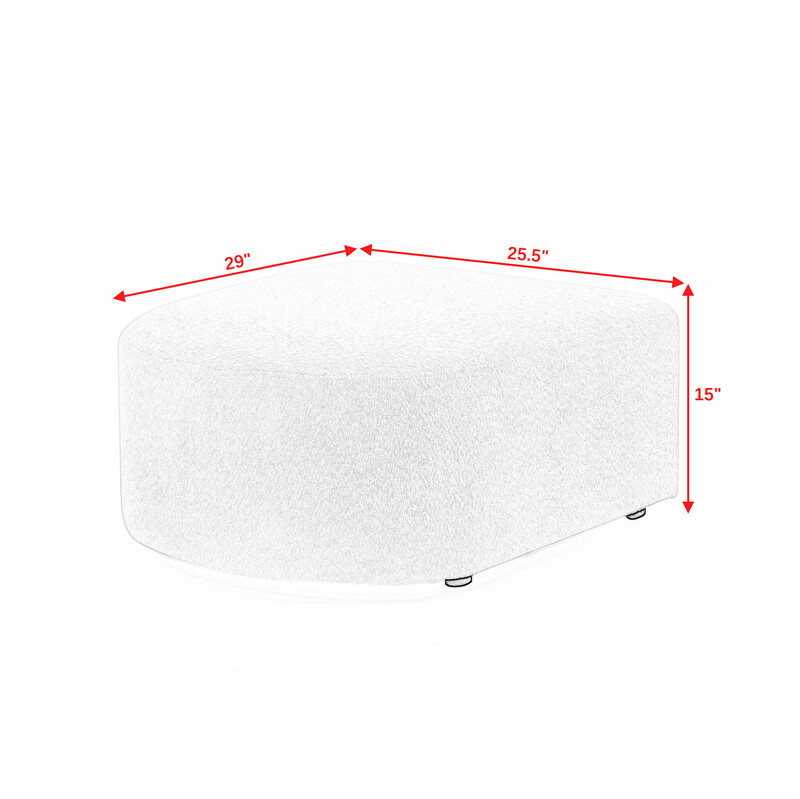 U Shape Sectional Sofa including Two Single Seat Two Chaises and Two Ottomans