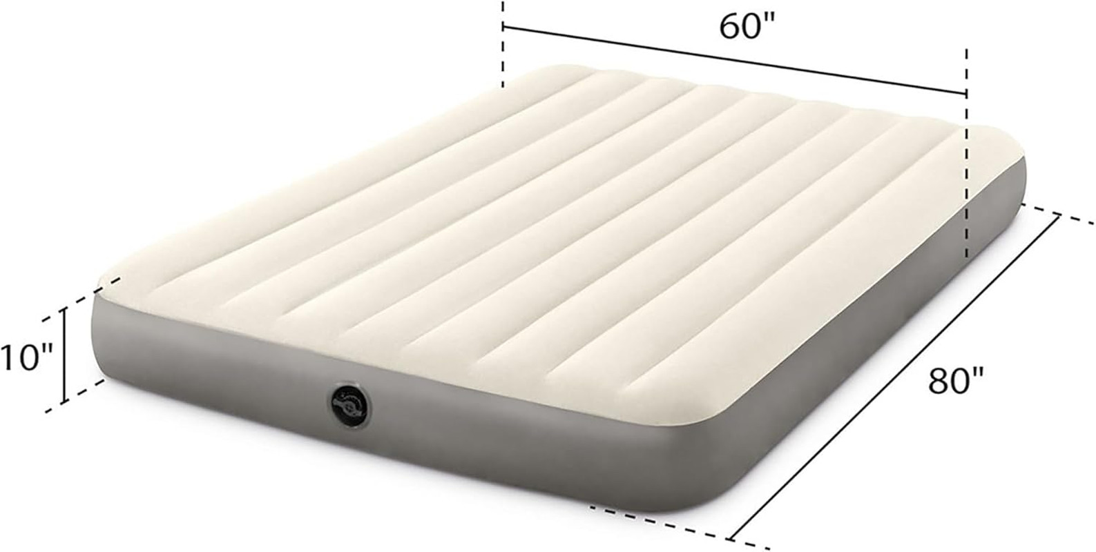 Intex 64103E Dura-Beam Standard Single-High Air Mattress: Fiber-Tech – Queen Siz