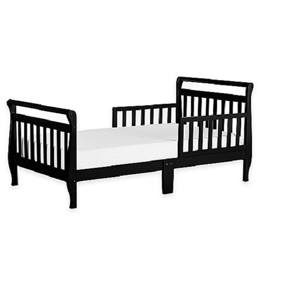 Dream On Me Classic Sleigh Toddler Bed Black