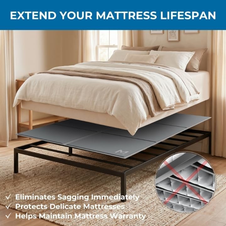 Heavy Duty Bunkie Board Queen Size (60×80) – Under Bed Support #2662W UP3