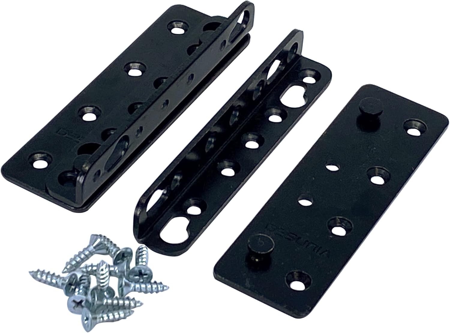 Set of 4 No Mortise Bed Frame Brackets Connects Headboard & Footboard to Side