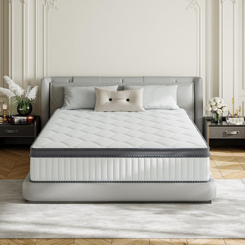 Babo Care Queen Medium Hybrid Memory Foam 14″ Hypoallergenic Breathable Mattress