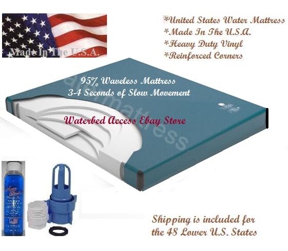 California King 95% waveless water mattress