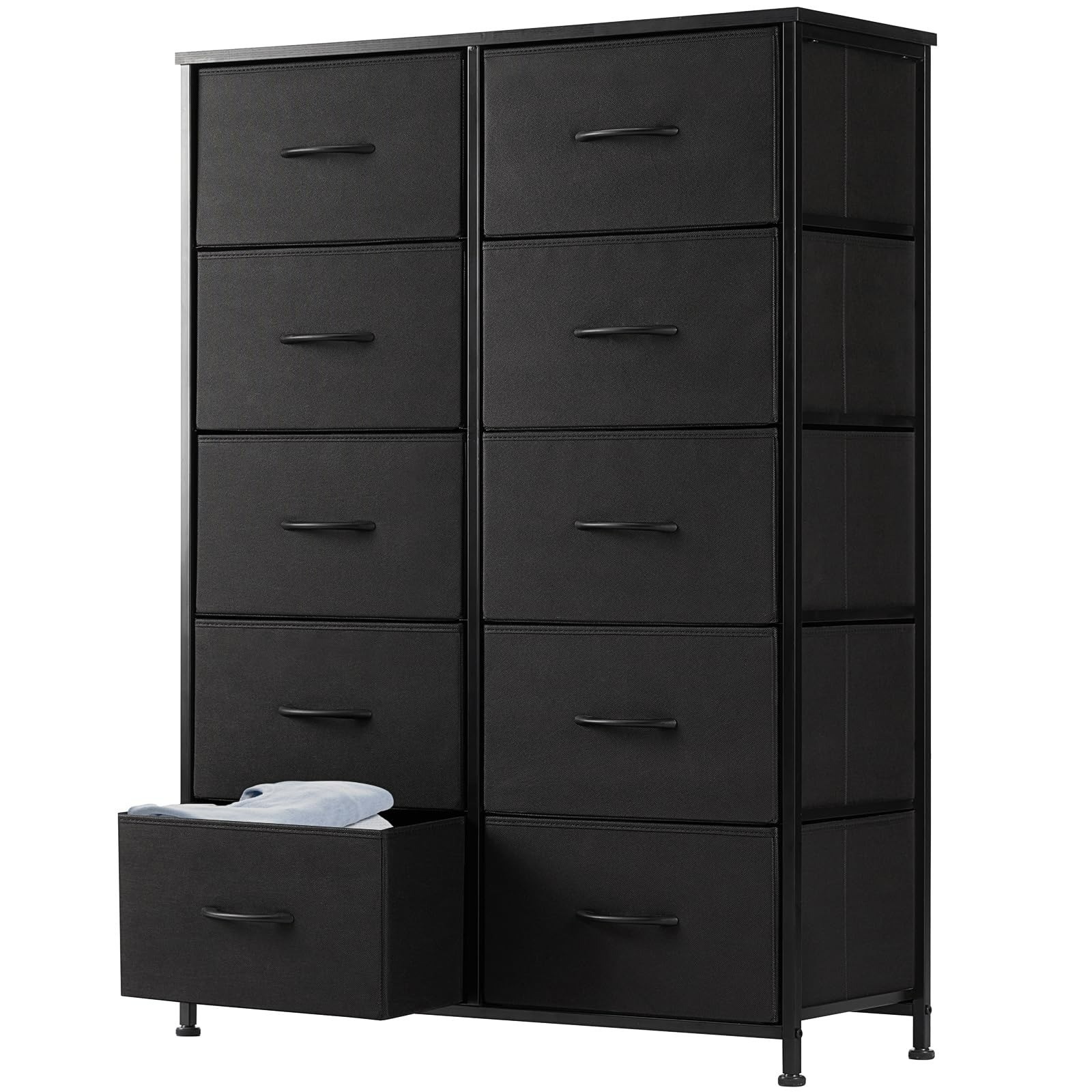 DUMOS 9 Drawer Dresser for Bedroom | Storage Organizer Chest of Drawers