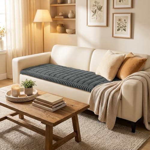 Couch Cover for Dogs, Non Slip Washable Sofa Protector for 27.6″x59″ Dark Grey