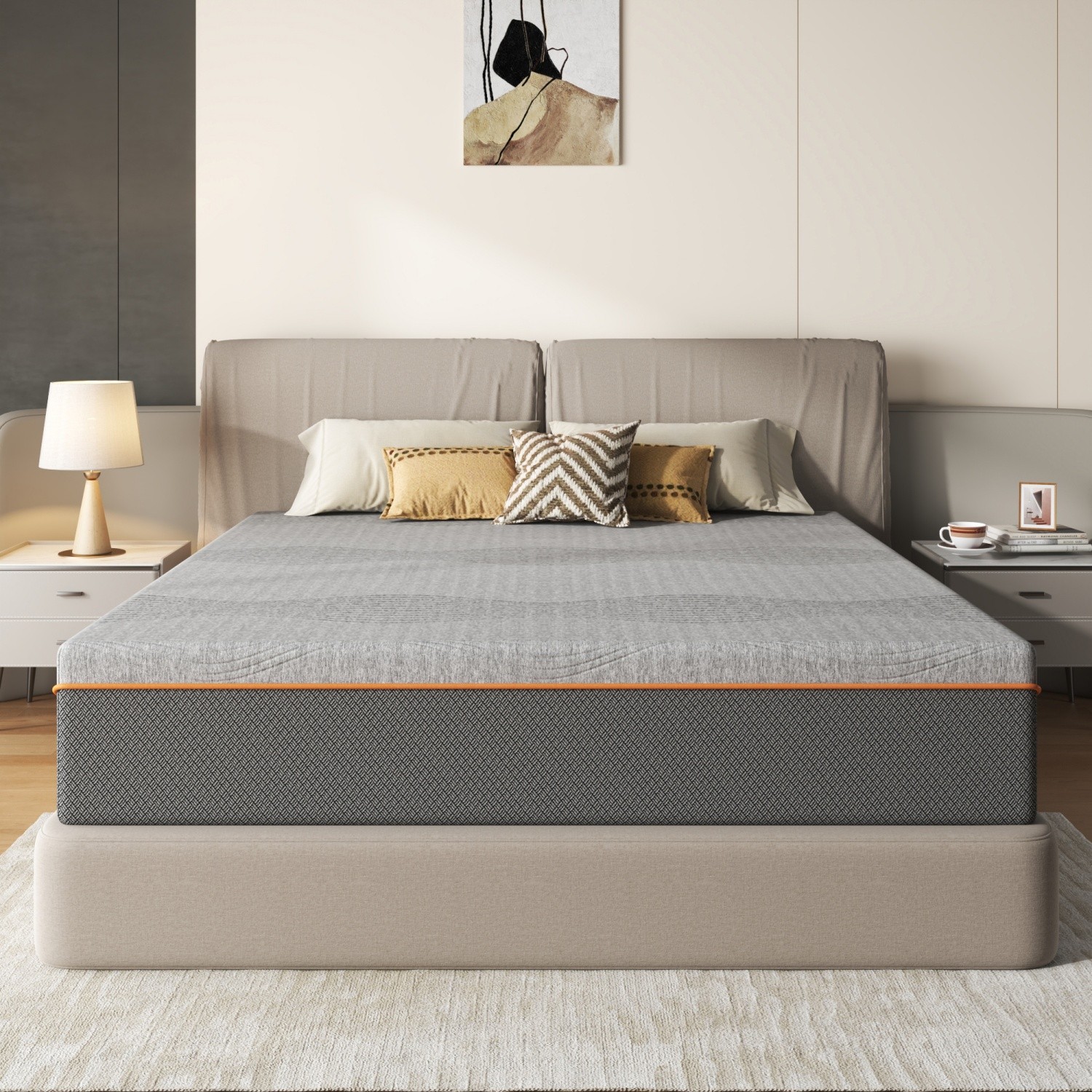14″ Full/Queen/King Size Memory Foam Mattress Medium Soft CertiPUR-US Certified