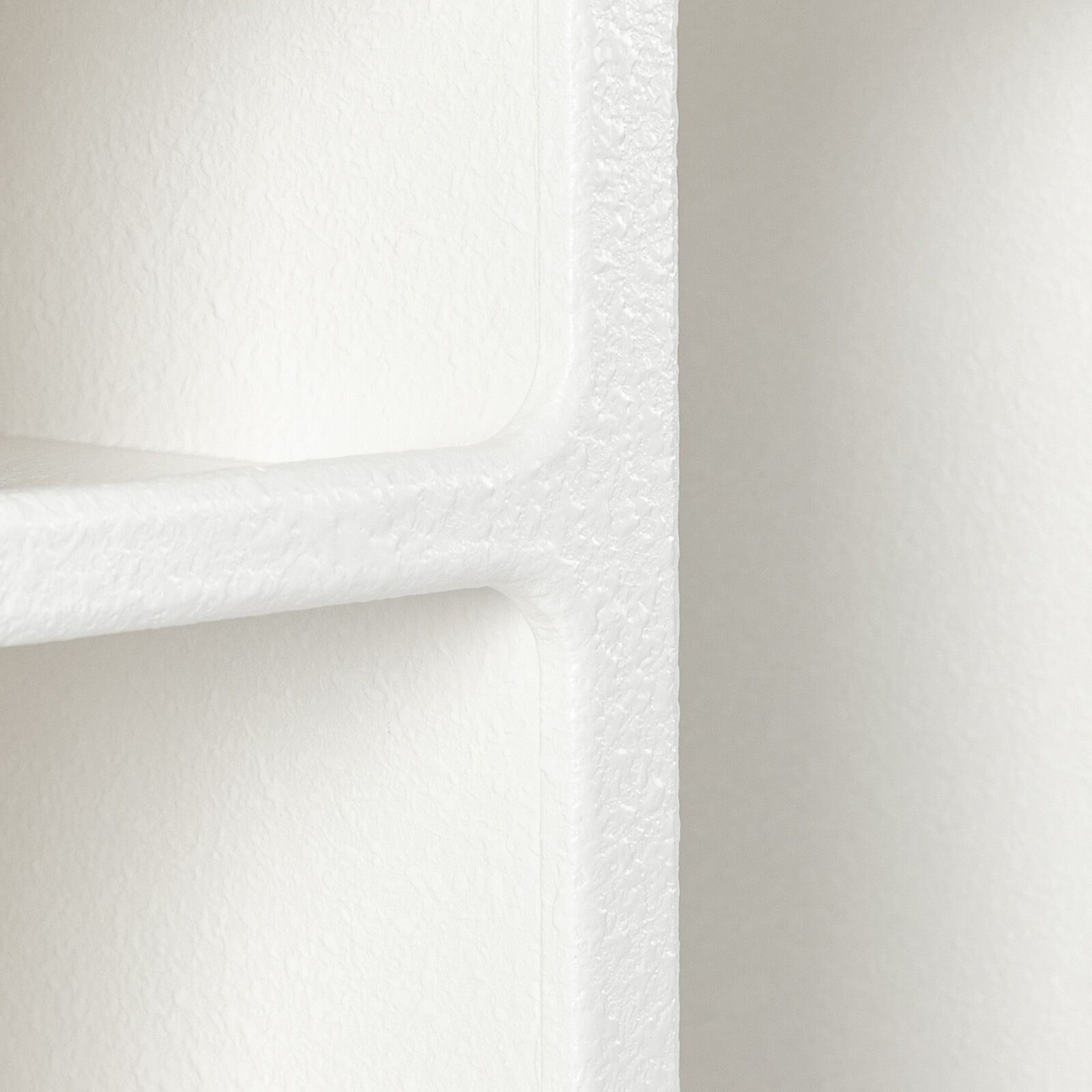White Geometric Wall Shelves Floating Shelves, Wall Mounted Storage Organizer