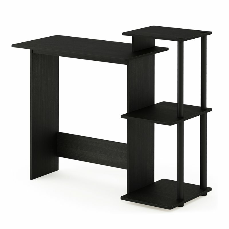 Furinno Efficient Wood Home Laptop Notebook Computer Desk in Americano Black