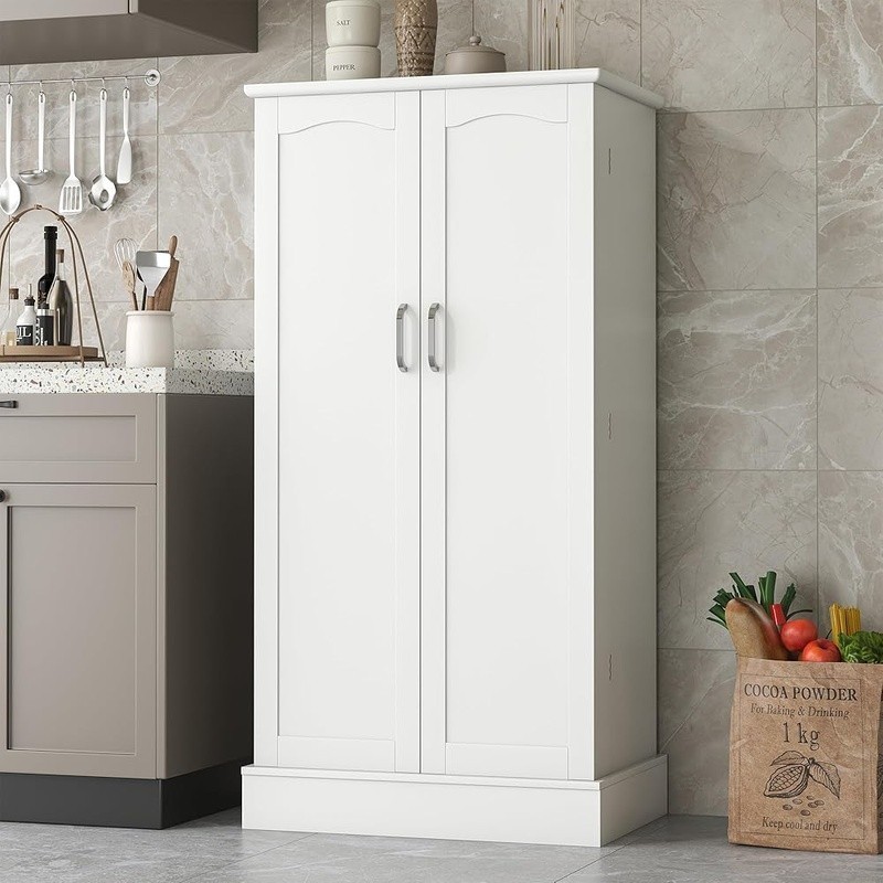 Freestanding Kitchen Pantry Storage Cabinet Adjustable Multi-level Shelves New