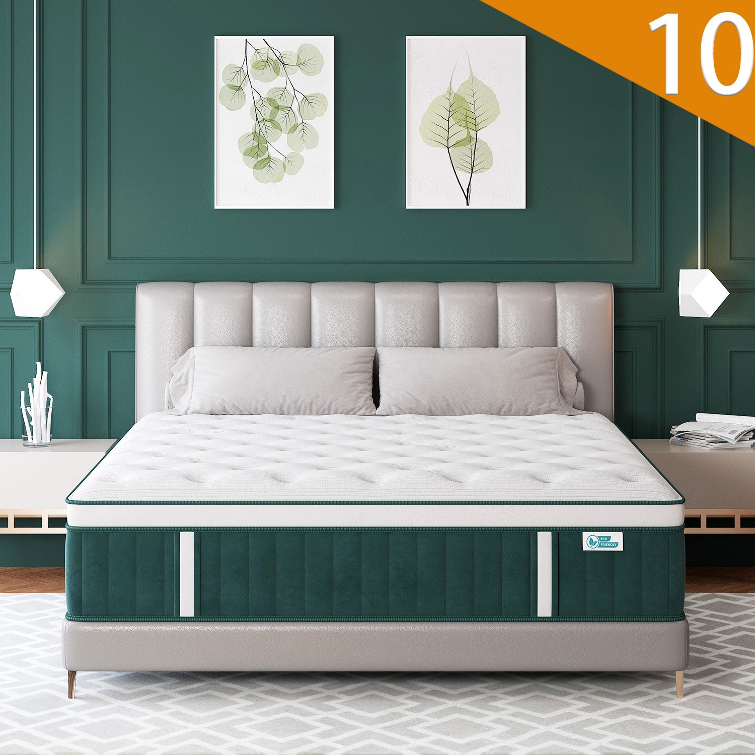 12″ 14″Gel Memory Foam Hybrid Spring Mattress Twin Full Queen King Bed in A Box